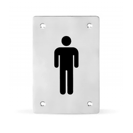 Piktogram hranatý WC muži /...