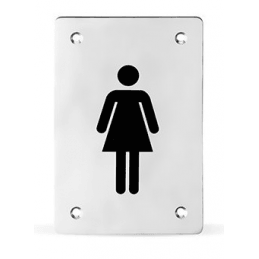 Piktogram hranatý WC ženy /...