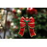 Dizajnová ozdoba na vianočný stromček vyrobená z plastu s motívom mašľy.
Rozmer dekorácie:
Výška : 100 mm
šírka: 95 mm
Hrúbka : 30 mm