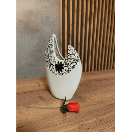Keramická váza MAGIC / Biela