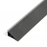 Tesniaca lišta  Dark Grey Concrete je vyrobená popredným výrobcom KRONOSPAN.
Tesniacie lišty sú ideálne na funkčné spojenie medzi pracovnou doskou a zástenou (prípadne aj s obyčajnou stenou), s ktorými farebne ladia.
Tesniacu lištu ponúkame v štandardnej dĺžke 4200 mm.