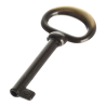 Dekoračný kľúč do skríň s priemerom 6 mm. Je možnosť zakúpiť aj zápustný štítok na daný kľúč.