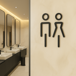 Sada 2ks Piktogram WC muži...