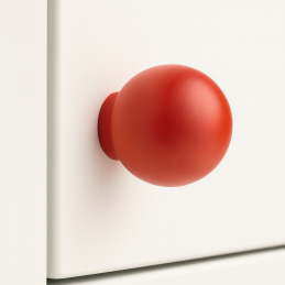 Drevená úchytka BALA / Červená