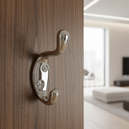 Vešiak LARRA L / Lesklý chróm