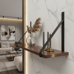 Držiak police MESTRE / Čierna