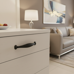 Úchytka RHEA / Čierna matná