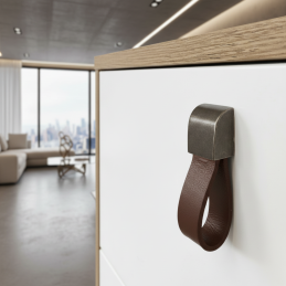 Kožená úchytka knopka LEATY...