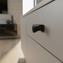 Knopka LIVIA / Čierna matná