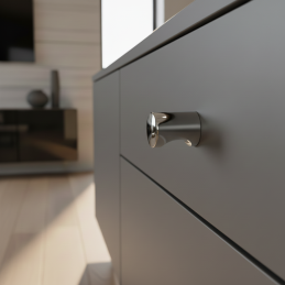 Knopka LIVIA / Lesklý chróm