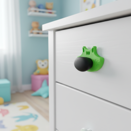 Úchytka HELLO Zelená / čierna