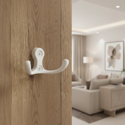 Vešiak MIKEL S / Biela lesklá