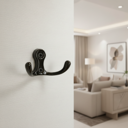 Vešiak MIKEL S / Čierna lesklá