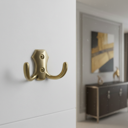 Vešiak MIKEL M / Mosadz lesklá