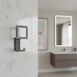 Vešiak SILVIA / Čierna brúsená