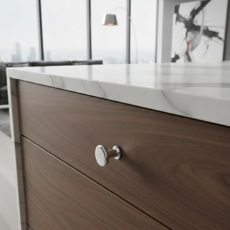 Úchytka knopka DOMINICA MINI / Lesklý chróm