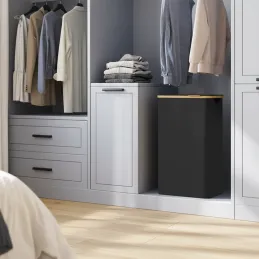 Koš na prádlo SOFT 90L / Čierna