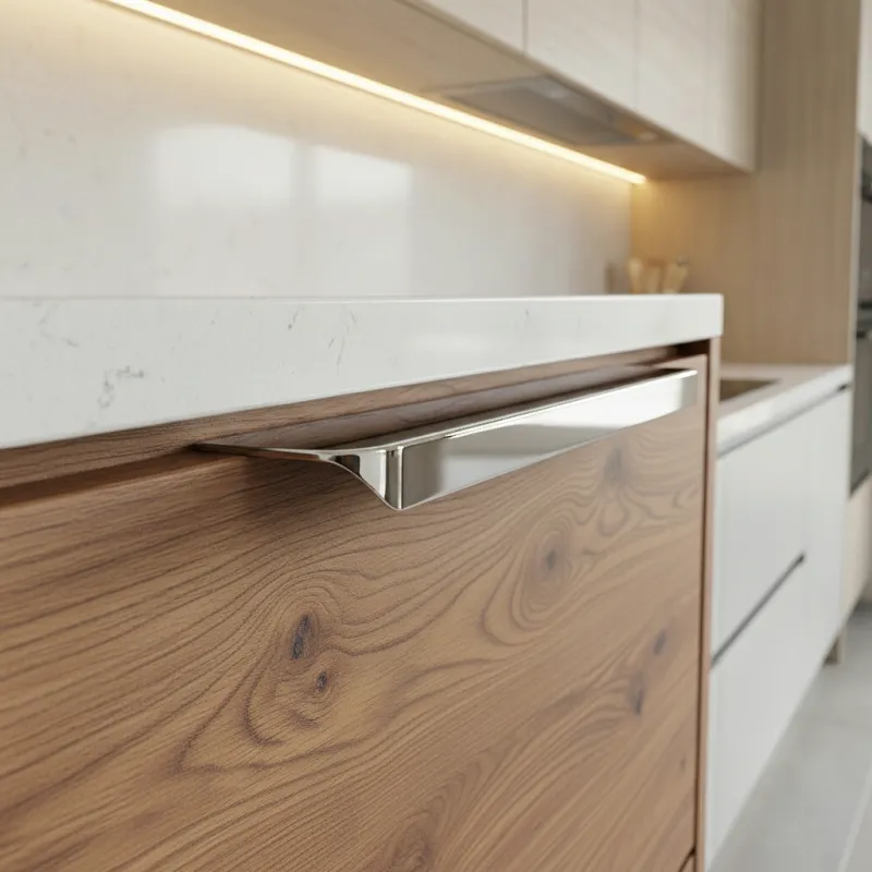 Úchytka na hranu dvierok PADOVA / Lesklý Chróm