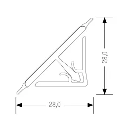 Tesniaca lišta PFLEIDERER 112 / Dub Artisan