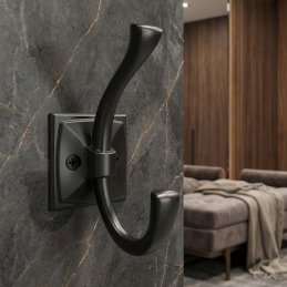 Nábytkový vešiak ALEXA / Čierna matná
