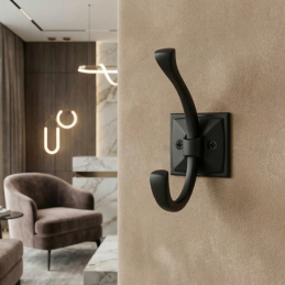 Nábytkový vešiak ALEXA / Čierna matná