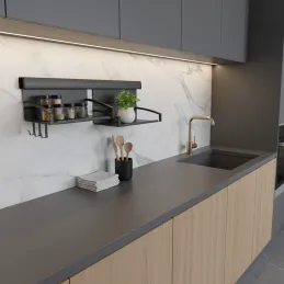 Závesný set poličiek OXXO IV 600 mm / Antracit