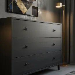 Úchytka knopka STYLLA / Čierna matná