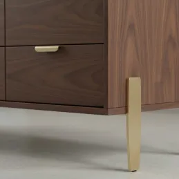 Nábytková nožička MORGAN / Zlatá matná