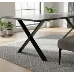 Stolové nohy ULTRA SLIM Čierna / Pár