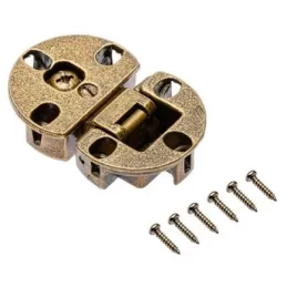 Set 2ks závesov na sklopné dvierka / Staromosadzná