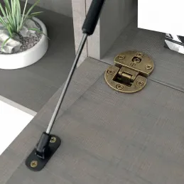 Set 2ks závesov na sklopné dvierka / Staromosadzná