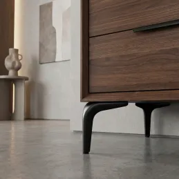 Nábytková nožička EBRO / Čierna matná