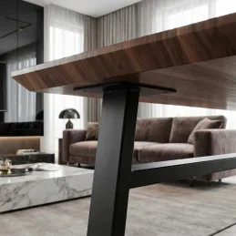 Stolové nohy HUNT / Čierna matná