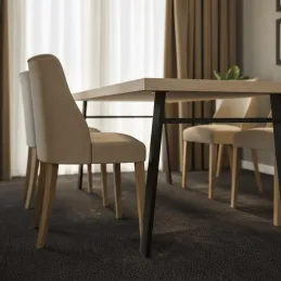 Stolové nohy HUNT / Čierna matná