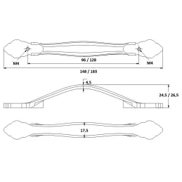 Úchytka ALISTE / Mosadz leštená