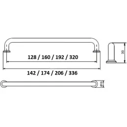 Úchytka KAREN / Zlatá lesklá