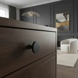 Úchytka knopka MAIRA / Čierna matná