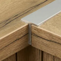 Univerzálna spojovacia lišta na pracovnú dosku 38 mm na rovnú ABS hranu  / Hliník