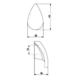 Úchytka knopka BEATRIZ / Čierna matná