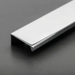 Úchytka na hranu dvierok DIAZ / Lesklý chróm