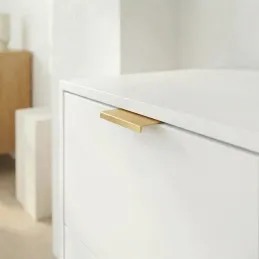 Úchytka na hranu dvierok DIAZ / Zlatá brúsená