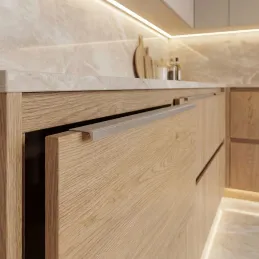 Úchytka na hranu dvierok DIAZ / Hliník