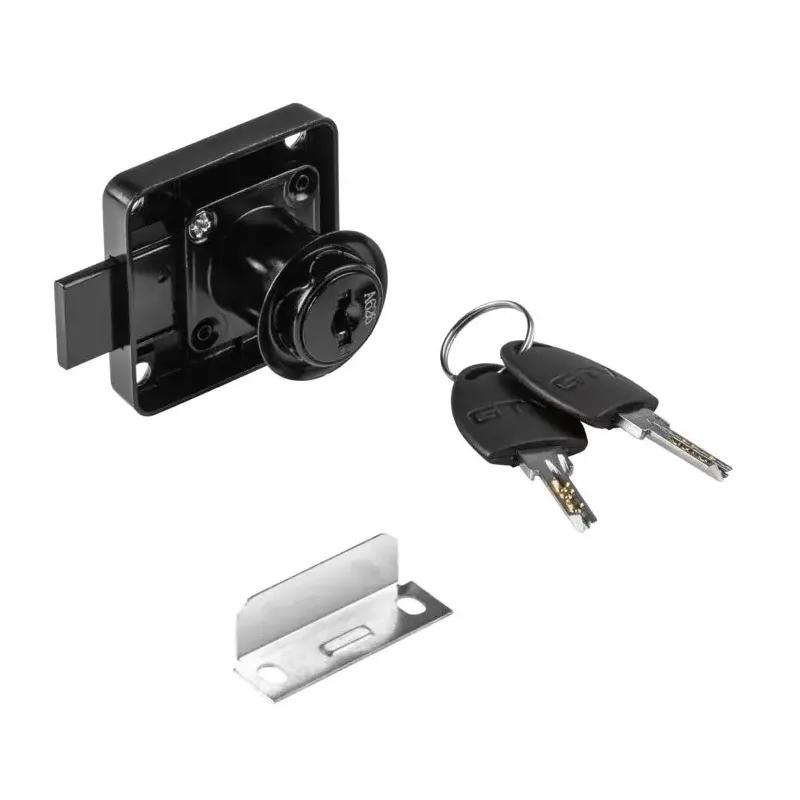 Zámok zásuvkový kovový NEO / Čierny