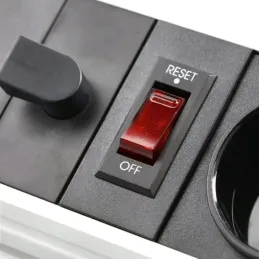 Výsuvná zásuvka LEGIA FRENCH 2x230V + USB A-C + svetlo  / Čierna matná