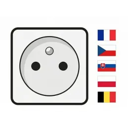 Výsuvná zásuvka LEGIA FRENCH 2x230V + USB A-C + svetlo  / Čierna matná