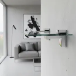 Držiak police QUADRO / Lesklý chróm