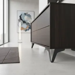 Nábytková nožička VENEA / Čierna matná