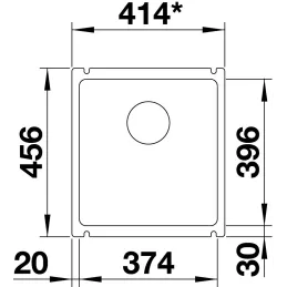 Keramický drez Blanco PALONA 6 / s tiahlom