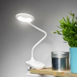 Stolová LED lampa s uchytením do stola 4W ALBO / Biela