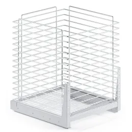 Výsuvný kôš na prádlo s tlmením a uchytením na dvierka ORTA / Biela matná